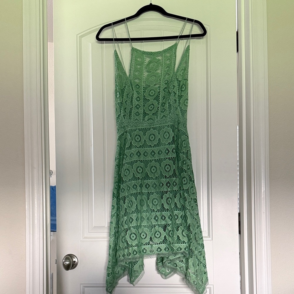 NWT Free People Mint Green Lace Dress